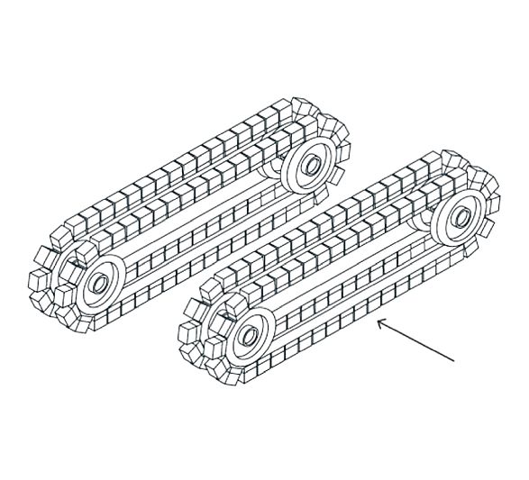NS DM1100 CC - Stroj na odstranění strusky a zaoblení hran - konfigurace 2+2 segmentové pásy